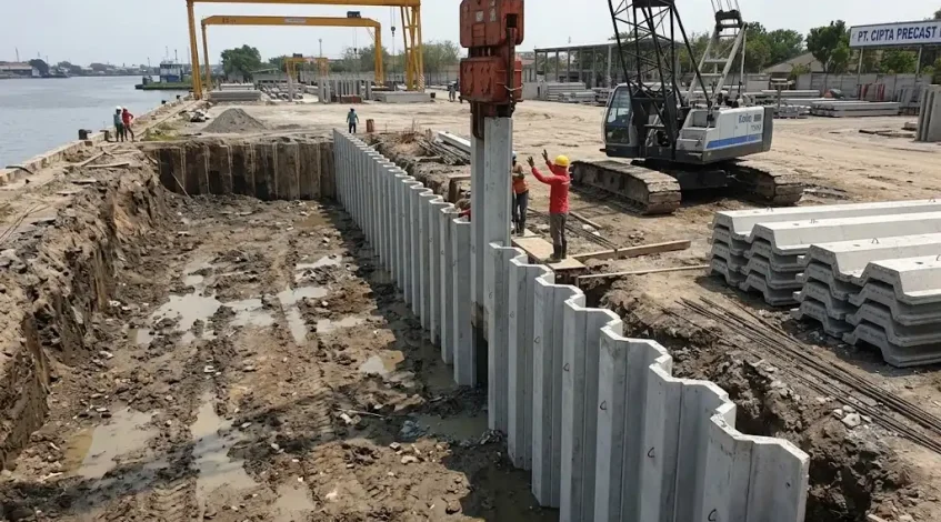 Ukuran Sheet Pile Beton