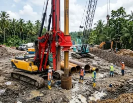 Mesin Bore Pile Mini Crane