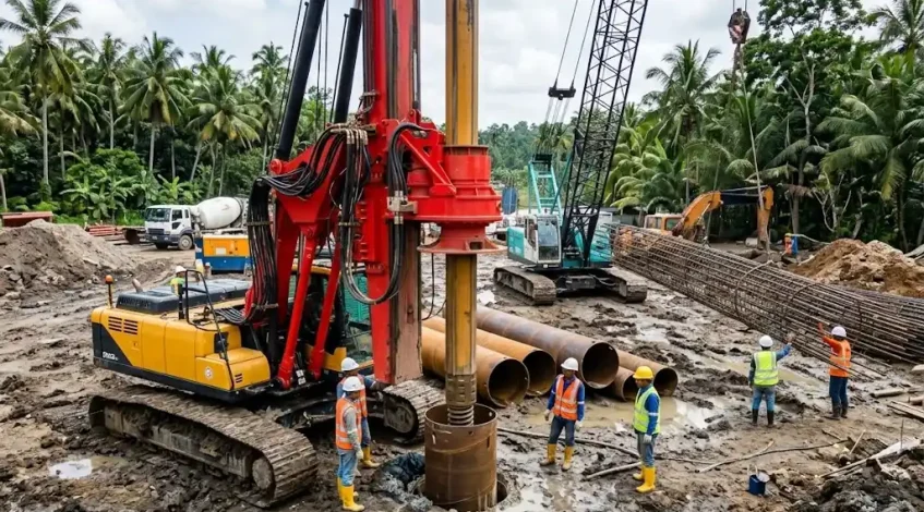 Mesin Bore Pile Mini Crane