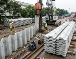 Perbedaan Sheet Pile dan Spun Pile