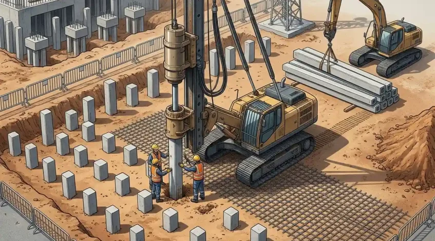 Cara Menentukan Jarak Pile Cap untuk Mini Pile