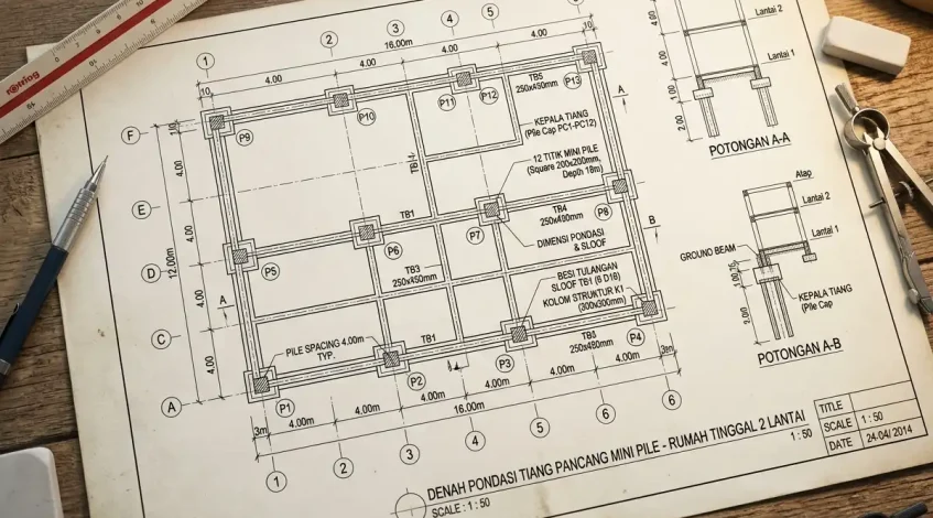 Kebutuhan Mini Pile untuk Rumah 2 Lantai