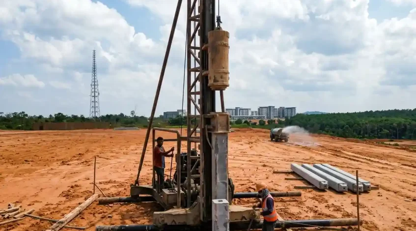 Sambungan Mini Pile 3 Meter dan 6 Meter
